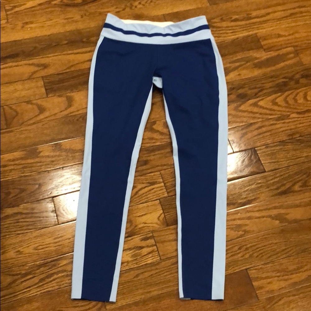 Blue legging workout pants from Bandier by Vaara